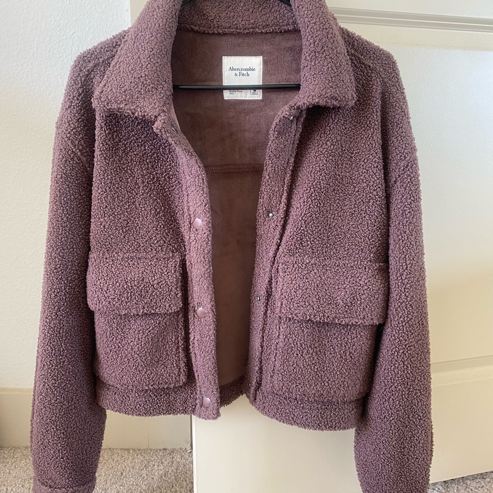 Abercrombie Brown Sherpa Jacket